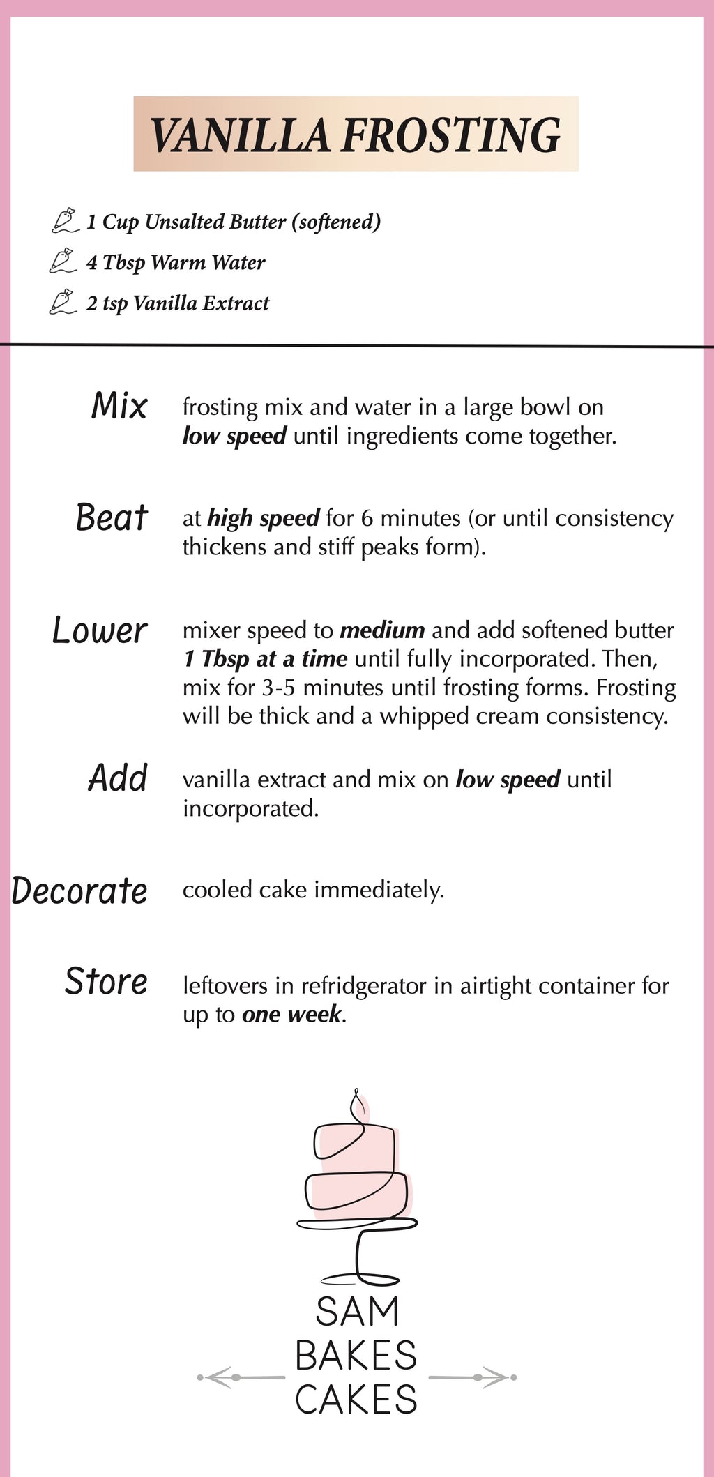 Premium Cake and Icing Mix - Vanilla