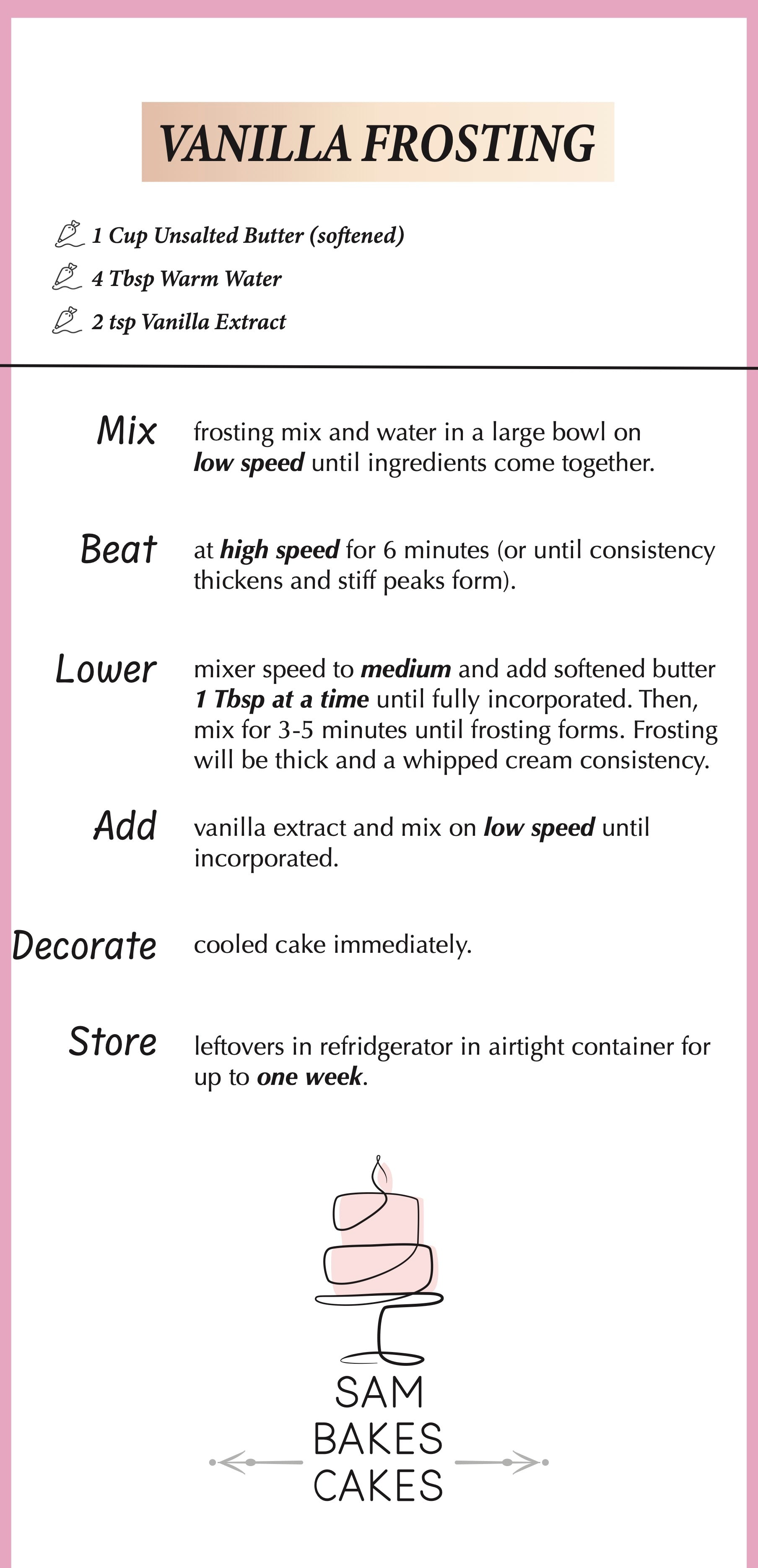 Premium Cake and Icing Mix - Vanilla